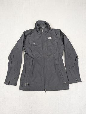 The North Face Jacket Womens XS Black HyVent Waterproof Stowaway Hood Rain Coat